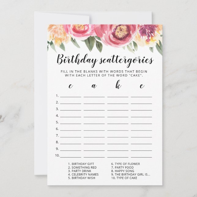 Redigerbart spelkort för födelsedagsskåp inbjudningar (Framsida)