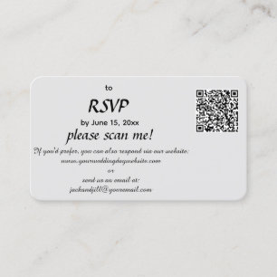 Redigerbart svarskort för QR-OSA Visitkort