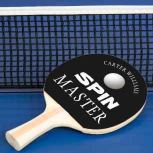 Redigerbart svart SPIN MASTER-Personlig Pingisracket