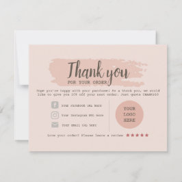 Redigerbart tackkort för små företag OSA kort