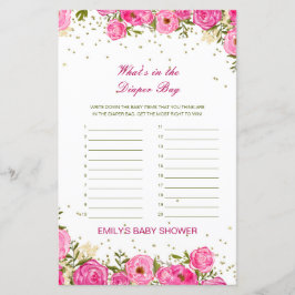 Redigerbart vad som finns i dagboksmatchen Baby Sh