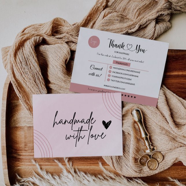 Redigerbart visitkort - tack för företag (Skapare uppladdad)