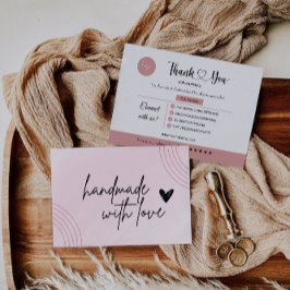 Redigerbart visitkort - tack för företag kort