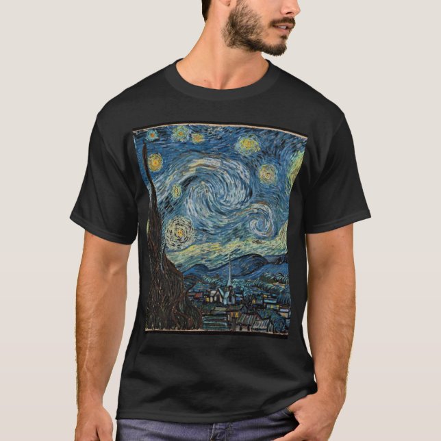 redigering av vangoghjärns stjärnmörker t shirt (Framsida)