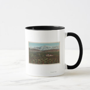 Redlands CA - berg & fruktträdgårdplats Mugg