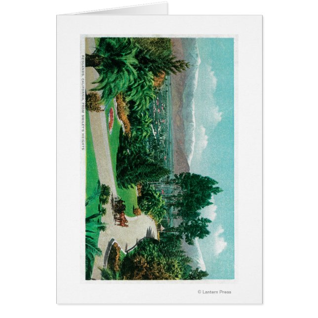 Redlands dal och fruktträdgårdar från Smileys Hälsningskort (Framsidan)