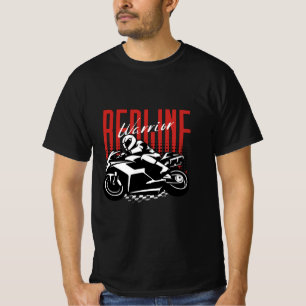 Redline Warrior: Motorcycle Riding T-Shirt