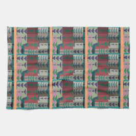 Redman4u2 Geometric Graphic Motif Modern Trend Kökshandduk