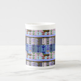 Redman4u2 Geometriskt Grafiskt Motiv Modern Trend Benporslin Mugg