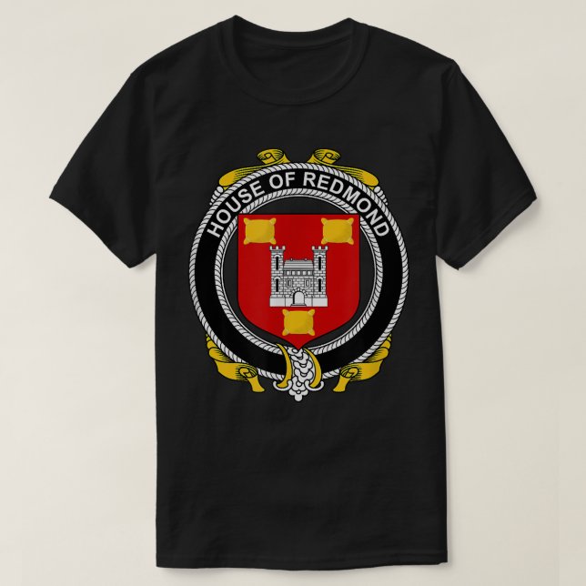 Redmond Jackar Arm Family Crest T Shirt (Design framsida)