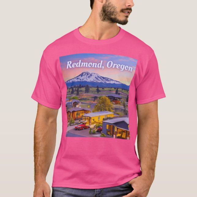 Redmond Oregon Active T Shirt (Framsida)