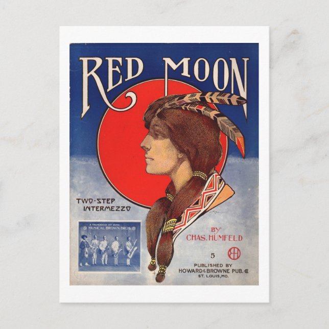 Redmoon Two Step Intermezzo 1908 Vykort (Framsida)