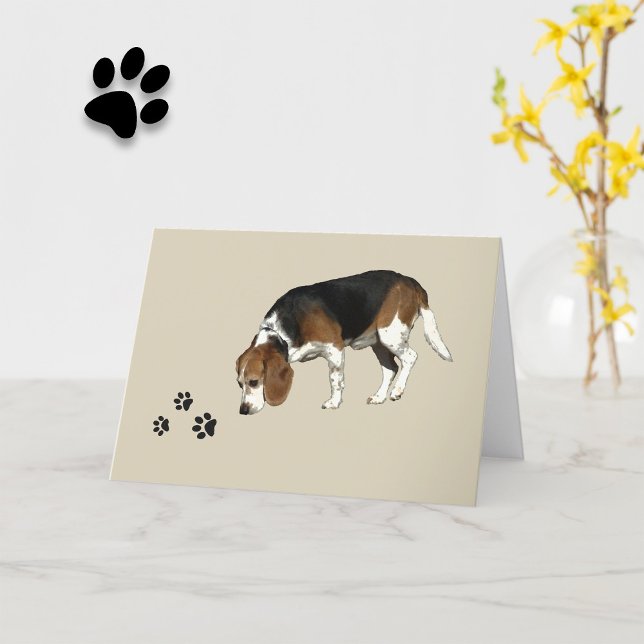 Rednackad GPS Beagle Pet Loss Kort (Skapare uppladdad)
