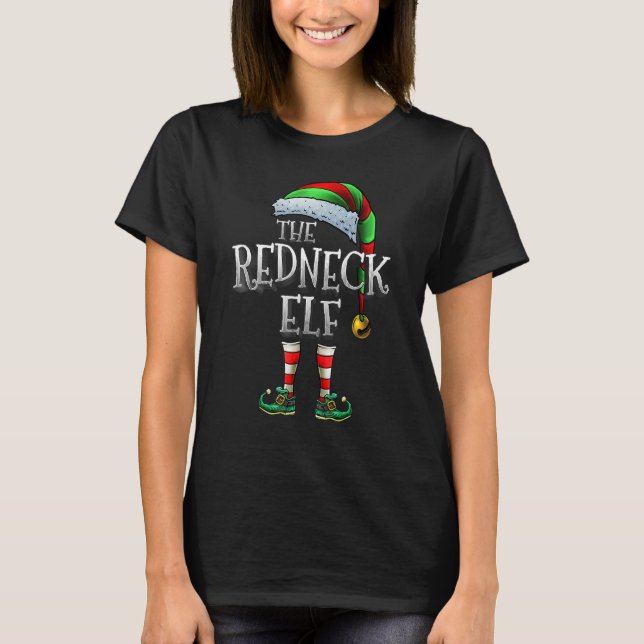 Rednacke Elf Shirt Matching Family Rednacks Christ T Shirt (Framsida)