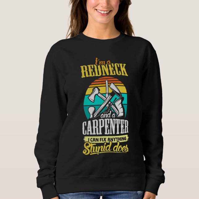 Rednacke Proud Land Southern Stil Carpenter Mem T Shirt (Framsida)