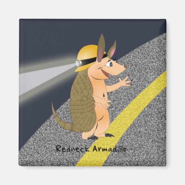 Rednacken Armadillo Magnet (Framsidan)