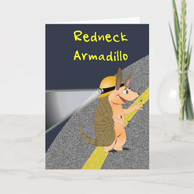 Rednackens Armadillo Greeting Card Kort (Framsida)
