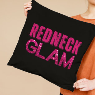 RednackGlam Rosa Glitter Kudde