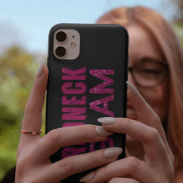 Rednackglam Rosa Glitter på Black