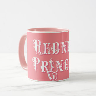 RednackPrincess Finare Text Rosa Mugg