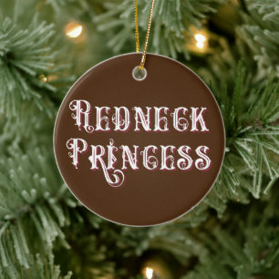 Rednacks Princess Finare Text Julgransprydnad Keramik