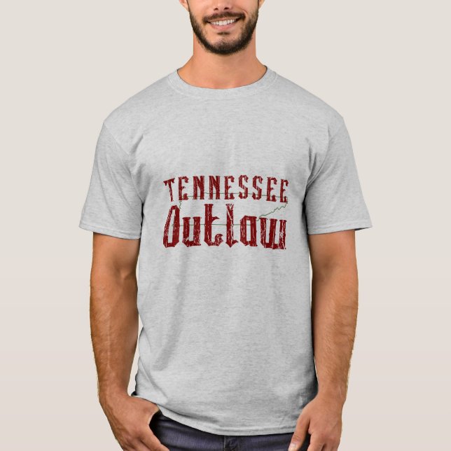 RednackTennessee Outlaw T Shirt (Framsida)