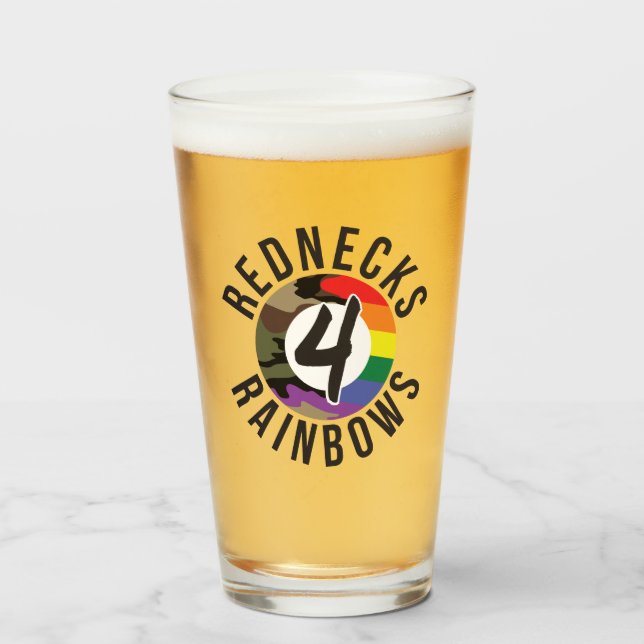 Redneces 4 Rainbows Glaskopp (Framsida fylld)