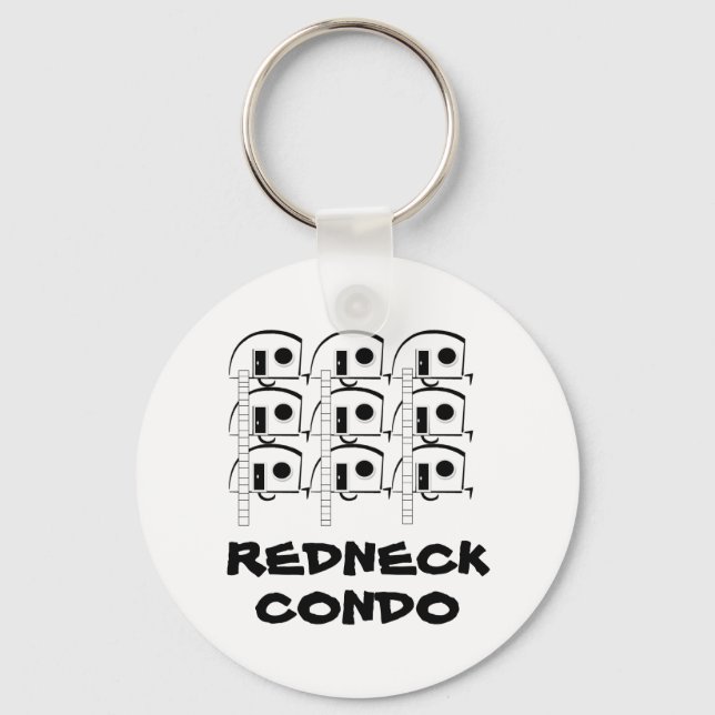 REDNECK CONDO-nyckelkedja Nyckelring (Framsida)