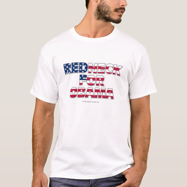 Redneck för den Obama T-tröja Tee Shirt (Framsida)