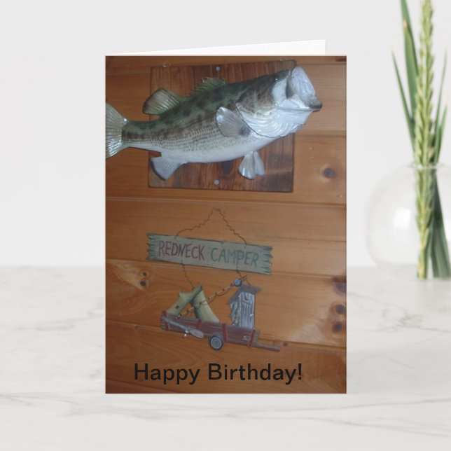 RedNeck Grattis på födelsedagen Card Kort (Framsida)