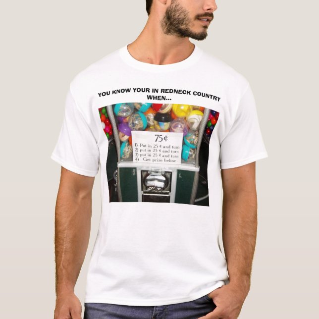 REDNECK-INSTRUKTIONER, DU VET DIN I REDNECK.. TEE (Framsida)