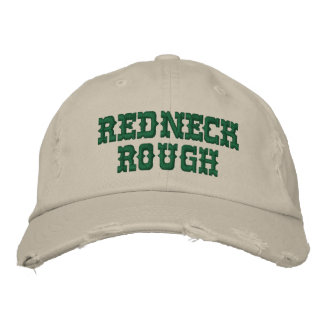REDNECK ROUGH - DISTRESSESED LOOK BASEBALL CAP BRODERAD KEPS