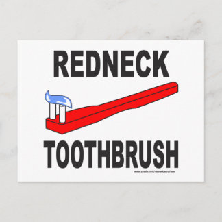 REDNECK TOOTHBRUSH T-SHIRTS OCH GIFTS VYKORT