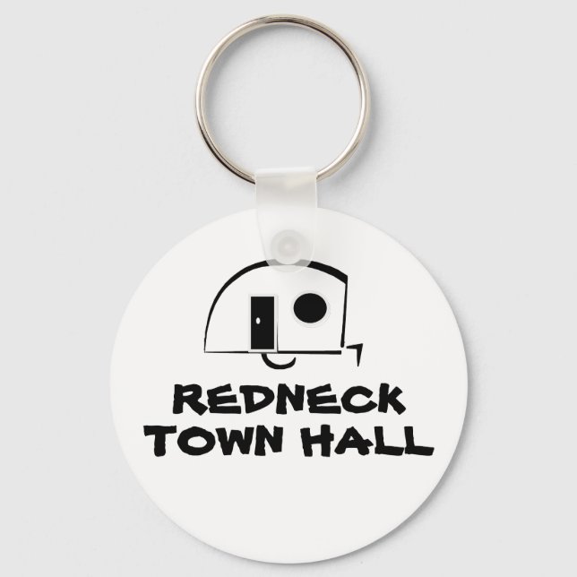 REDNECK TOWN HALL-nyckelkedja Nyckelring (Framsida)