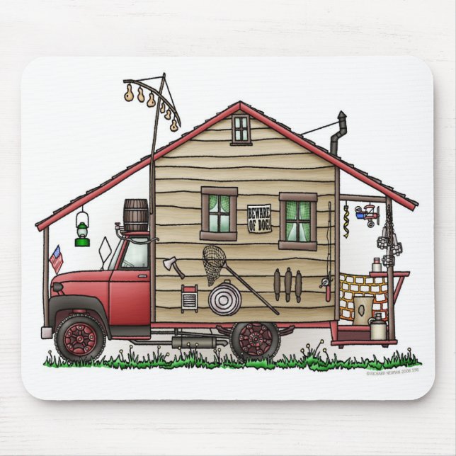 Redneckbondlurkcampare Mousepads Musmatta (Framsidan)
