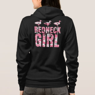 Redneckflickaskjorta med rosakamouflageankor t-shirt