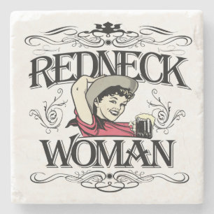 Redneckkvinna Underlägg Sten