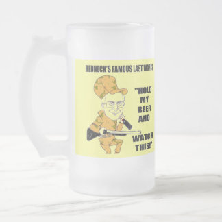 Redneckmugg Frostat Ölglas