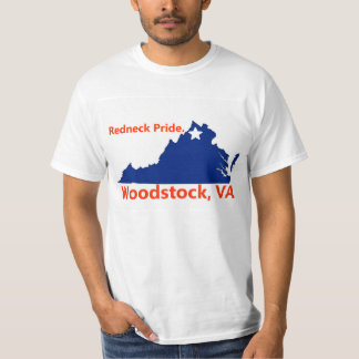 Redneckprideskjorta. Woodstock VA Tee Shirt