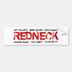 Rednecks gör vad? bildekal