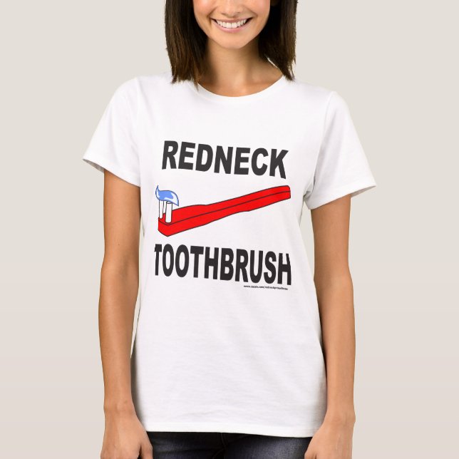 REDNECKTANDBORSTET-TRÖJA OCH GÅVOR T-SHIRT (Framsida)