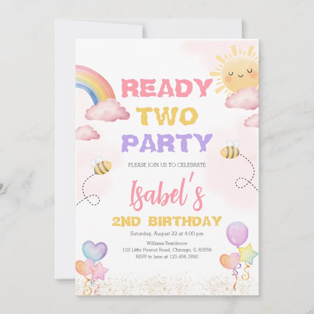 Redo 2 Party 2: a födelsedagen Inbjudningar (Framsida)