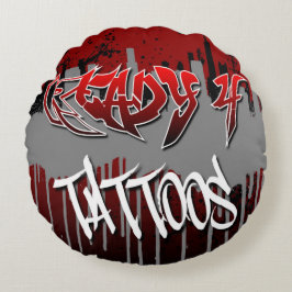 Redo 4 Tattoos Rund fyllning Rund Kudde