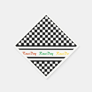 Redo 4 Tävling Dag, Tävla, svart, vit Pappersservett