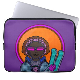 Redo att åka skidor laptop fodral