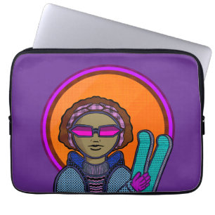 Redo att åka skidor laptop fodral