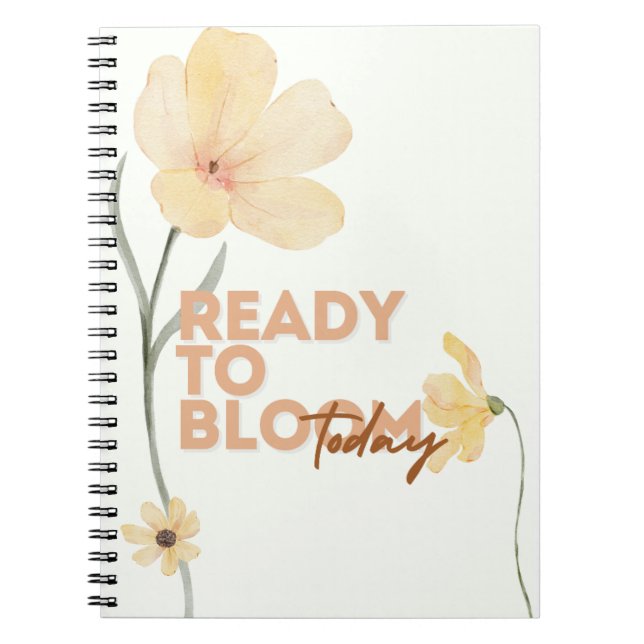 Redo att blomma anteckningsbok (Framsidan)