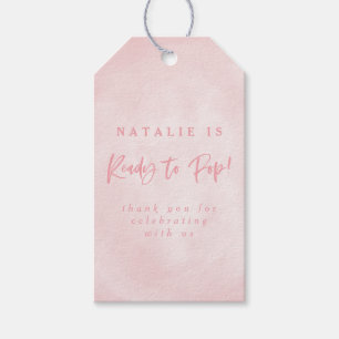 Redo att dyka upp! Bebisdusch inbjudan tack för at Presentetikett