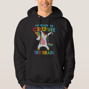 Redo att Krossa 3:e Klass Söt Enhörning Skolbarn Hoodie