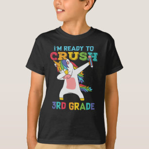 Redo att Krossa 3:e Klass Söt Enhörning Skolbarn T Shirt
